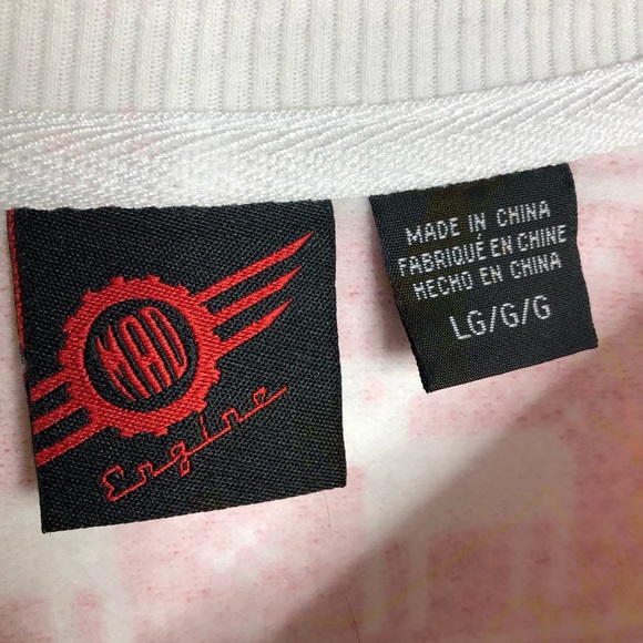 Mad Engine men’s reindeer & wreaths ugly Christmas sweater (sweatshirt) sz large - Picture 5 of 10